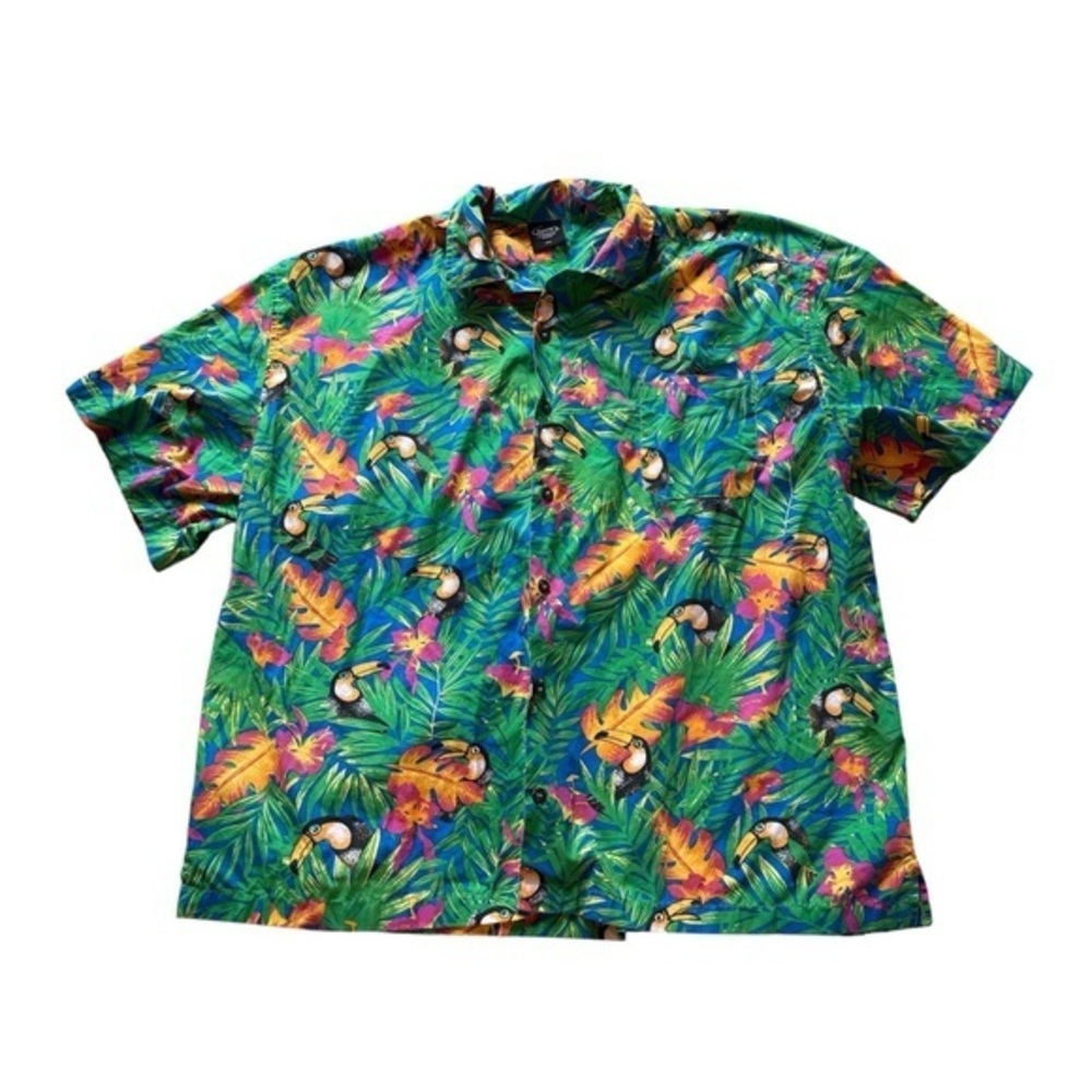Kevin's Tropical Hawaiian Tucan Floral Shirt 3XL